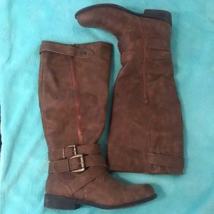 Madden Girl Brown Riding Boots